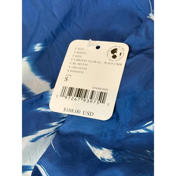 NWT Free People FP Movement Color Burst Embroidered Hike Pants Small Blue White - Picture 6 of 8